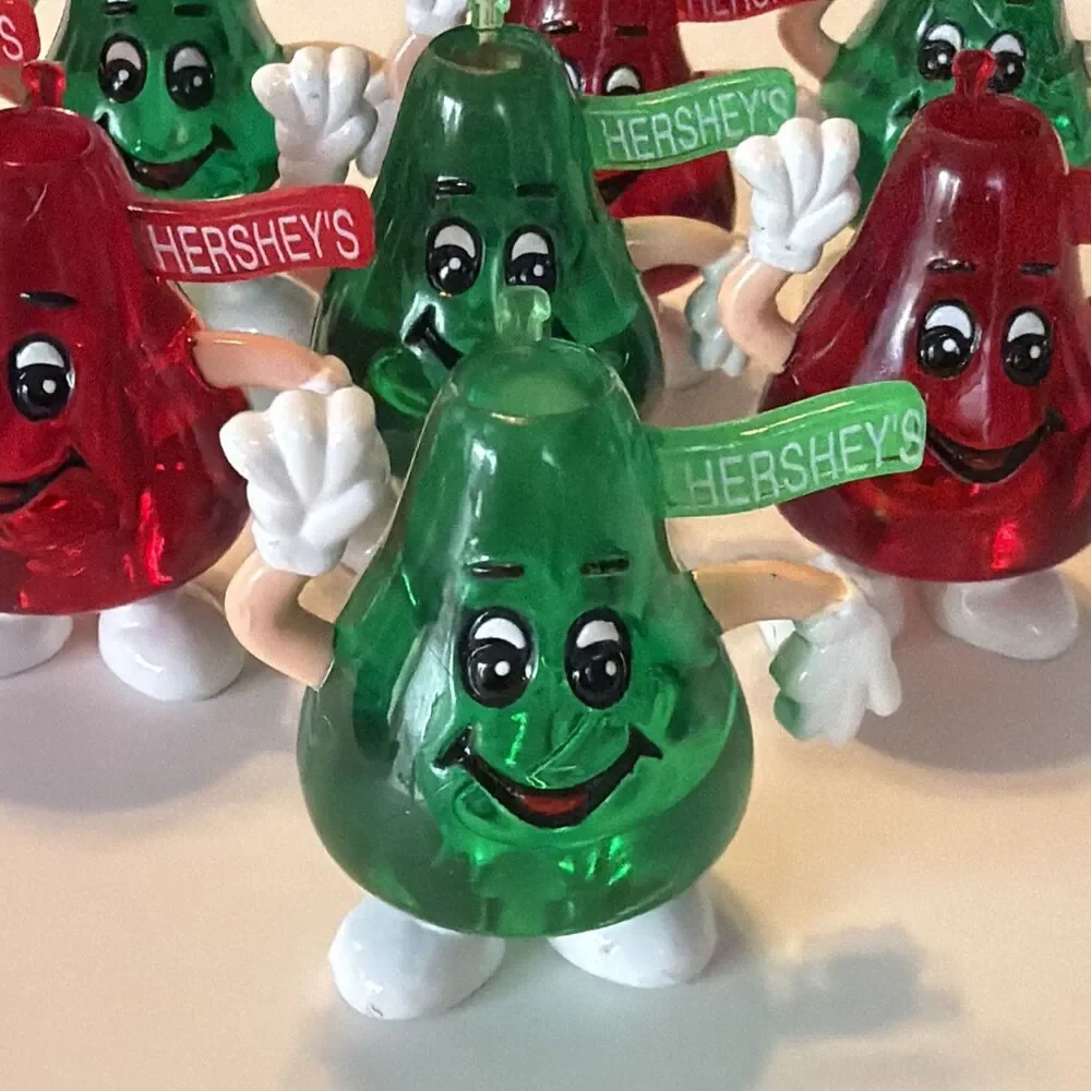 8 Hershey's Kisses Waving Christmas Tree Light Reflector Cover Cap Replacements